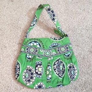 Vera Bradley Green and Blue Patterned Mini Bag